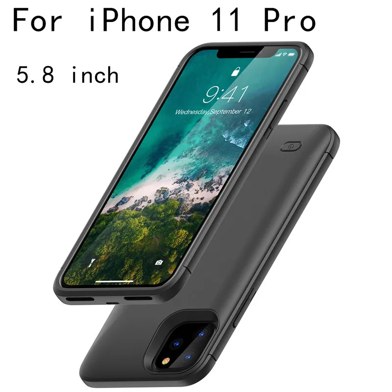 i11 Pro-Black Чехол для зарядного устройства для iPhone 11 Pro, аккумулятор max, чехол для зарядного устройства, чехол для iPhone 11, тонкий внешний аккумулятор - Цвет: i11 Pro-Black