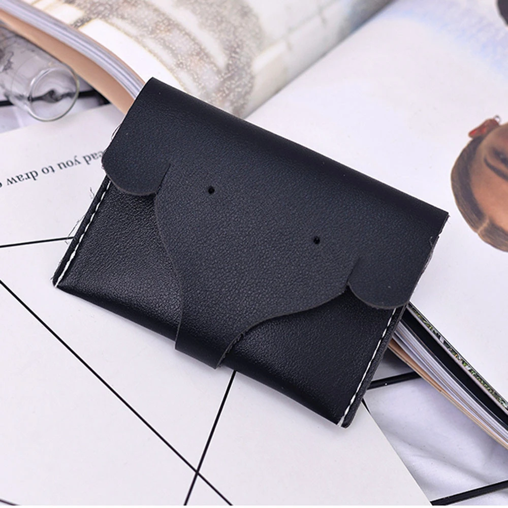 PU Mini Cute Carton Animal Head Elephant Hasp Coin Purse Wallet Bag Handbag Money Card Holder For Girl Gift 816