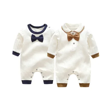 

Spring and Autumn New Cotton Comfortable Baby Clothes Harnesses Long Sleeve Korean Newborn Climbing Suits Free Shipping