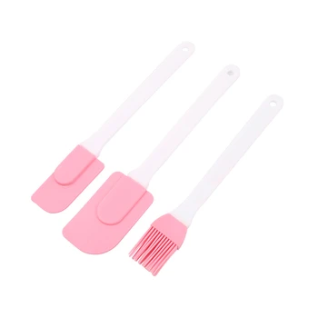 

300 Sets Silicone Spatula Cream Scraper Sauce Basting Brush Oil Brushes Non Stick Mixing Batter Shovel Baking Tools Wholesale
