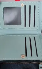 Billetera corta con estampado de flores para mujer, monedero pequeño con cremallera, tarjetero de cuero