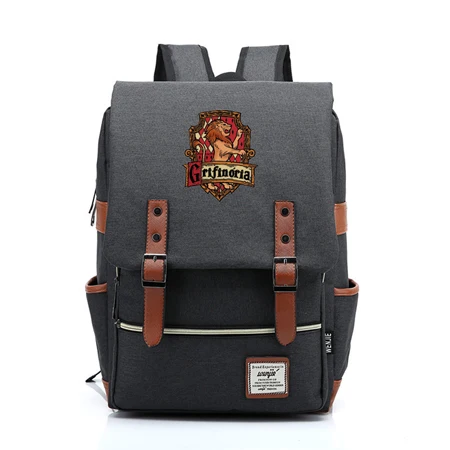 18 Горячая Гриффиндор рюкзак Слизерин дорожная сумка для подростков Ravenclaw Hufflepuff мужские и женские сумки на плечо - Цвет: 18