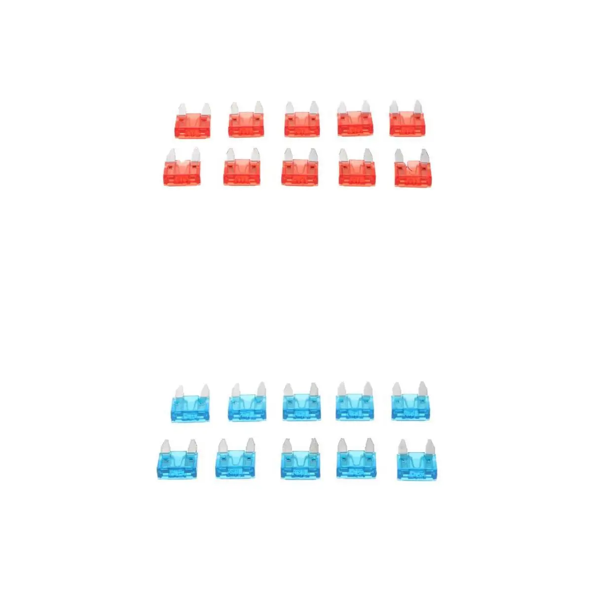 20X 10A 15A Mini Fuse Blade Fuse Assortment For Car Boat Truck SUV Assorted