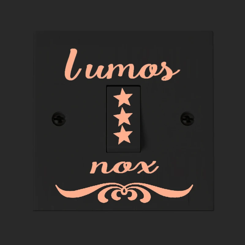 Мультфильм DIY Lumos nox люминесцентный Переключатель стикер светится в темноте звезда Наклейка на стену s для детской комнаты украшение домашний декор - Цвет: red light 03