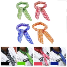 Silk Neck Cooler Scarf Letter chain Printed cold neck band cooling neck scarf Fashion Multifunction Non-toxic