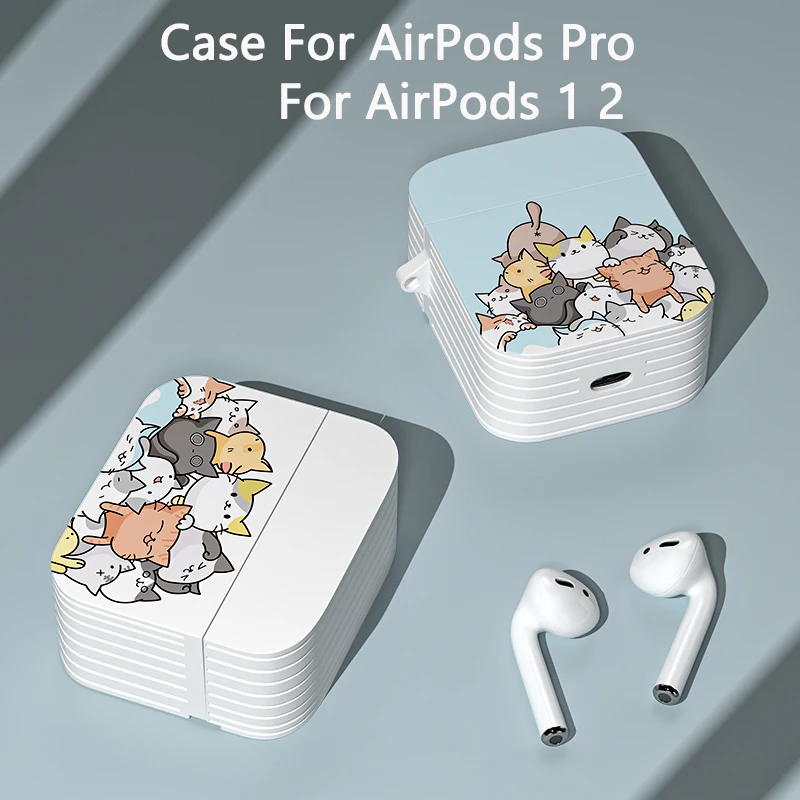 Earphone Case For AirPods 1 2 Silicone Wireless Bluetooth Earphone Cartoon Pictures Case For AirPods Pro Protective Cover