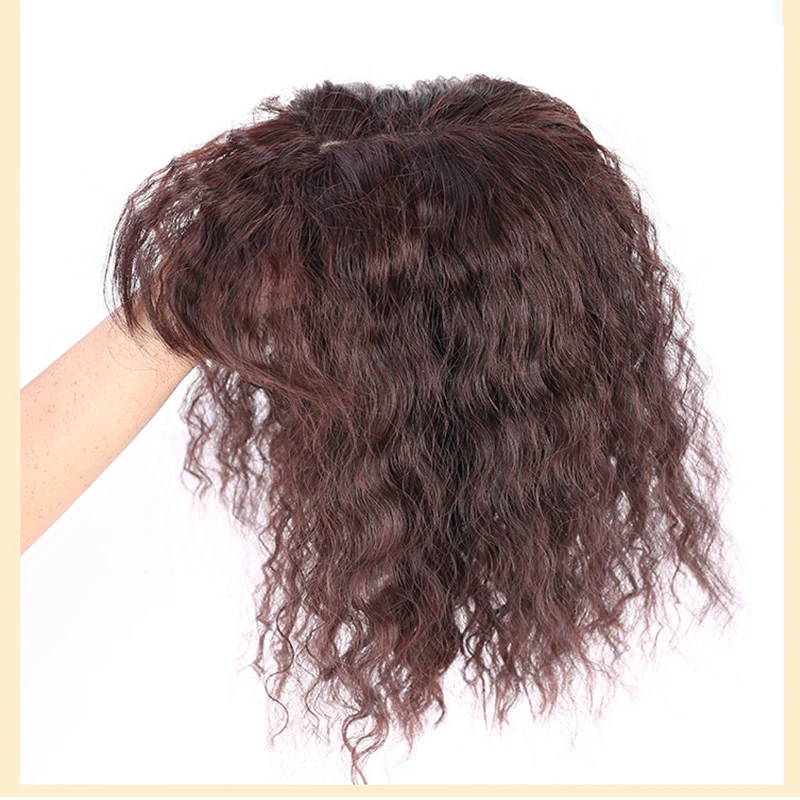 

MANWEI Curly Short Wigs American African Synthetic Ombre Wig for Women High Temperature Fiber Free Hair Cap