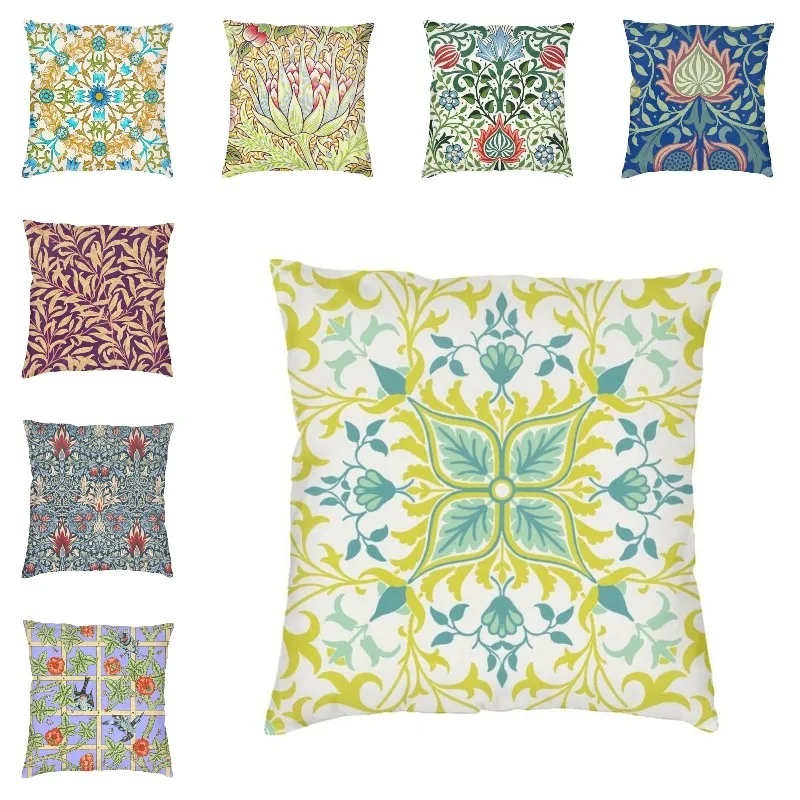 Vine Pattern By William Morris Throw Pillow Covers Bedroom Sofa Decoration 3D Printing Vintage Floral Plants Cushion Cover | Дом и сад