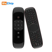 Wechip – clavier sans fil Air Mouse W2 2.4G, avec pavé tactile, télécommande à infrarouge, pour boîtier Android TV, projecteur PC
