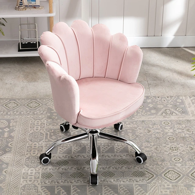 Maisons du Monde Chaise De Bureau À Roulettes Rose