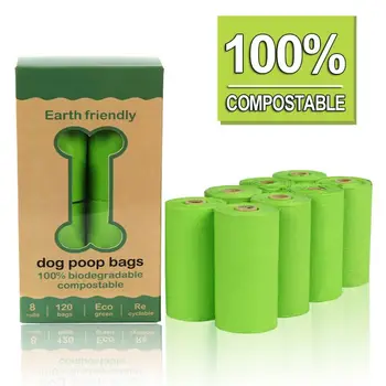 

Earth-Friendly Dog Poop Bags,15 Doggy Bags Per Roll Measures 9 x 13 Inches