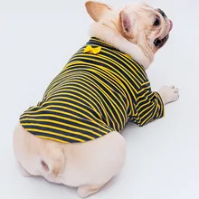 Yellow Strips Bow Dog Hoodie Cotton Dog Clothes Dog Hoodies For French Bulldog Teddy Sunflower White Pullover Hoody Shirt Pet #6 yellow strips bow dog hoodie cotton dog clothes dog hoodies for french bulldog teddy sunflower white pullover hoody shirt pet 6