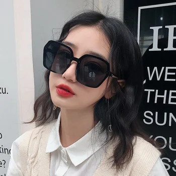 

Luxury Designer Square Sunglasses Women's Vintage Oversized Sun Glasses Ladies Piece Nail Frame Eyewear Lunette De Soleil Femme