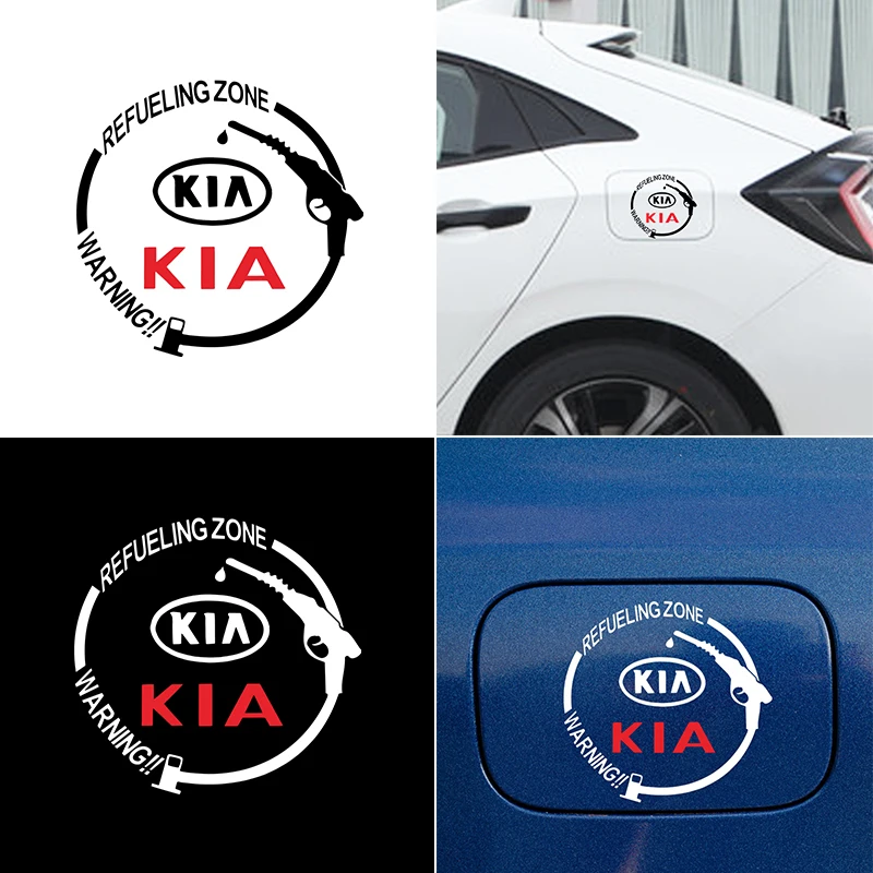 

1pcs Fashion Car Fuel Tank Cap Sticker Auto Decal for KIA K2 K3 K5 Sorento Sportage R Rio Soul Auto Accessories Automotive Goods