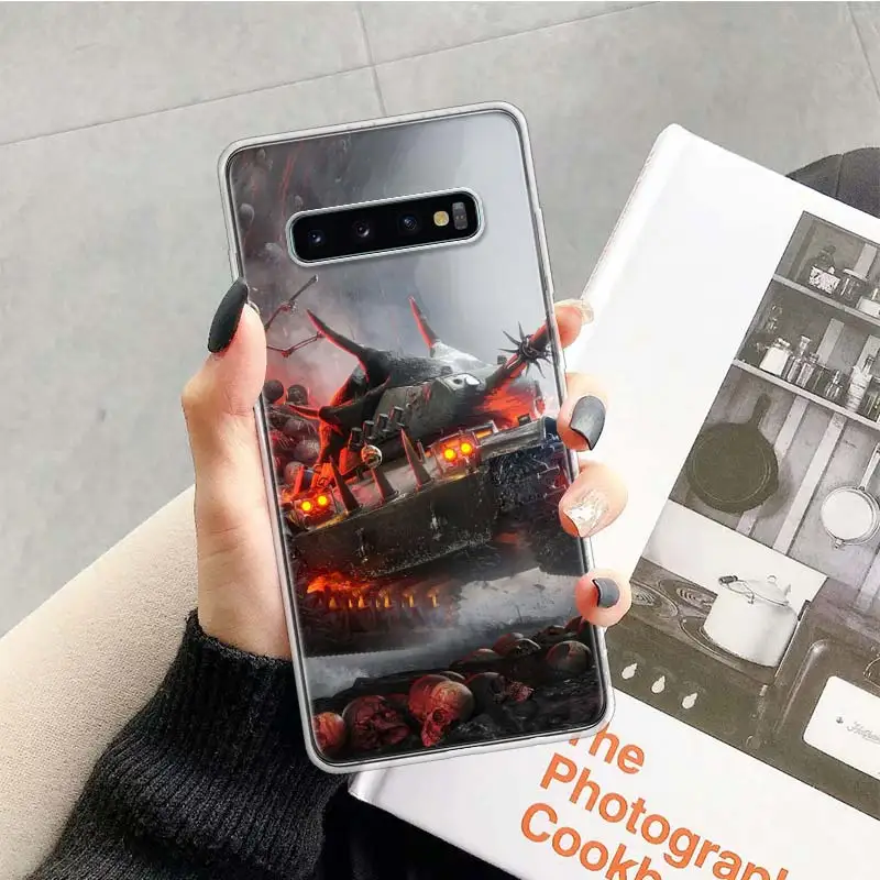 Чехол World Of tanдля samsung Galaxy Note 10, 9, 8, S10+ Lite, S9, S8, J4, J6, J8 Plus,, S7, S6 Edge, мягкий чехол для телефона