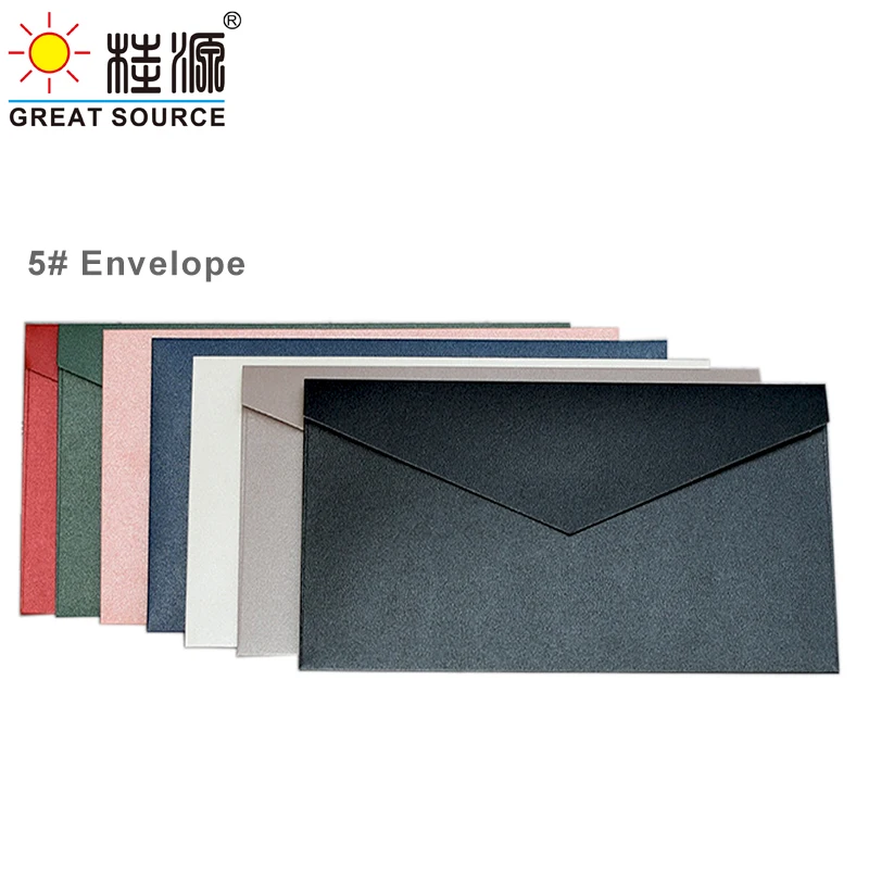 5# Envelope Party Invitation Envelope Gift Card Envelope 300g Color Pearl Artpaper Envlope  (50pcs) 100pcs small colored pearl blank paper envelopes wedding invitation envelope gold plated envelope 8 color 10 5 7cm envelope