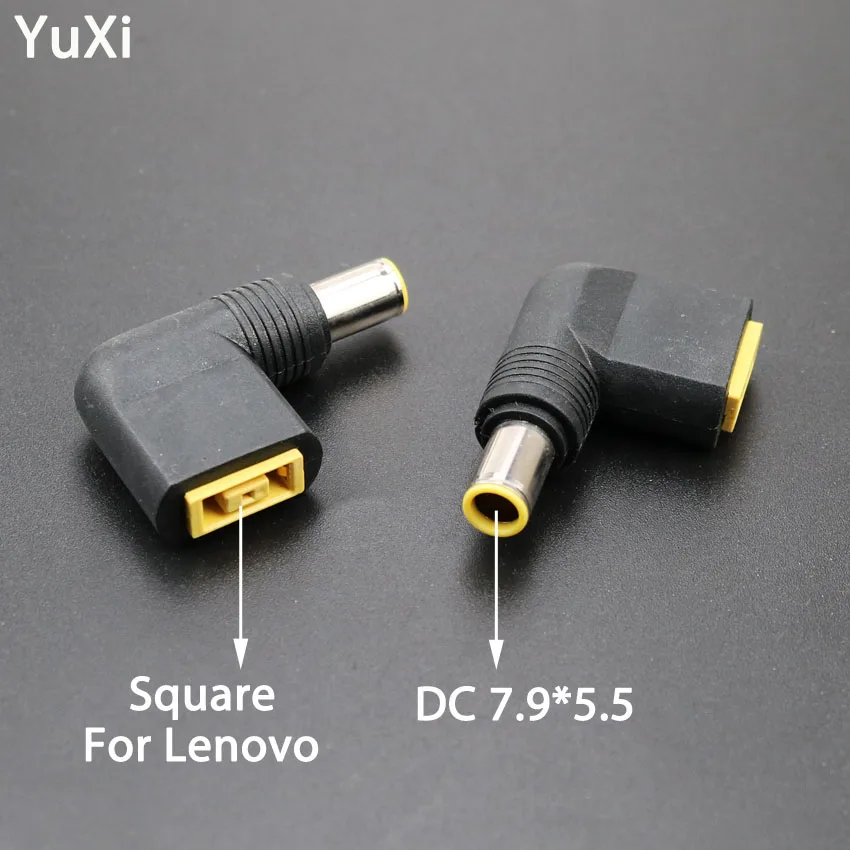 

YuXi DC 7.9*5.5 Male to Lenovo Square Female Converter for Lenovo ThinkPad IdeaPad Ultrabook PC Power Converter Charger Adapter