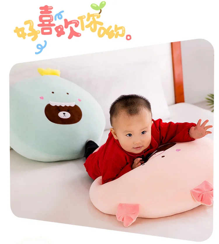 Creative Bear Pillow Plush Toys Soft Turning Dinosaur Comfortable Cushion Napping Pillow for a Girlfriend Gift