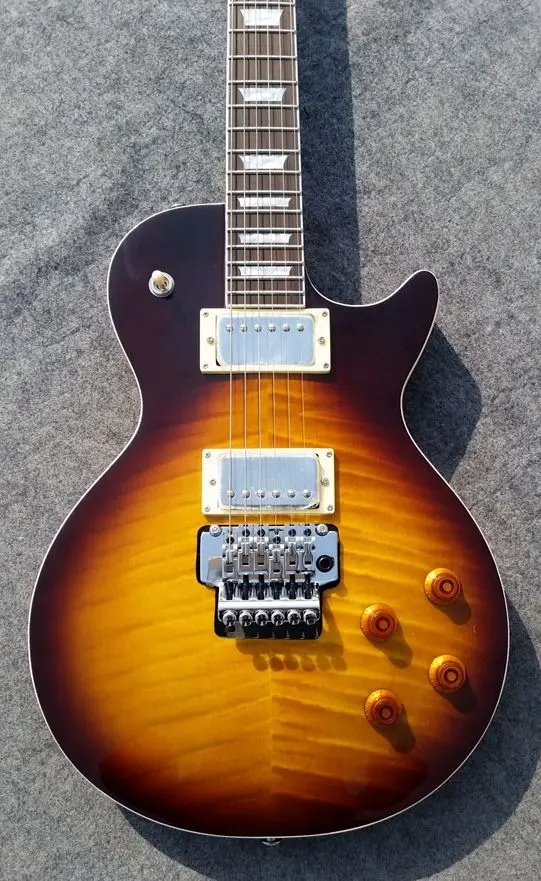 Новая классическая электрическая гитара Flame top 2021 floyd rose bridge 22 лада роза