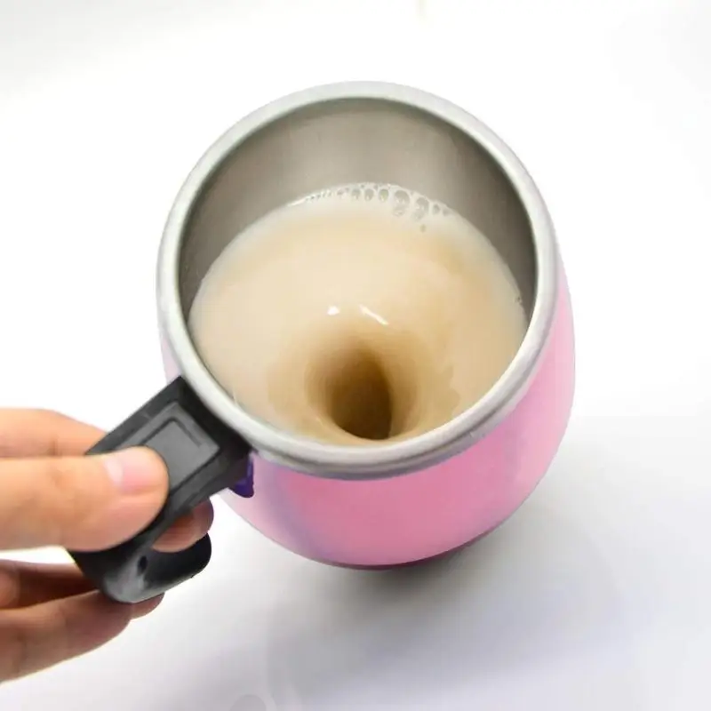 Эффективная магнитная кружка-мешалка Нержавеющая сталь Автоматическое смешивание чашка с двойными изотермическая чашка для Кофе молока зерна овса