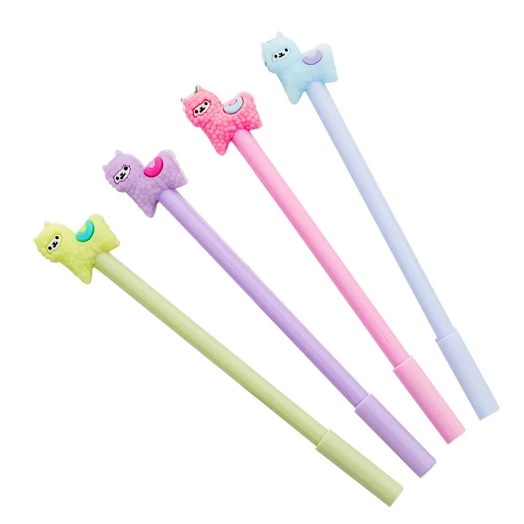 Цветная гелевая ручка Альпака милые кавайные черные чернила Мультяшные