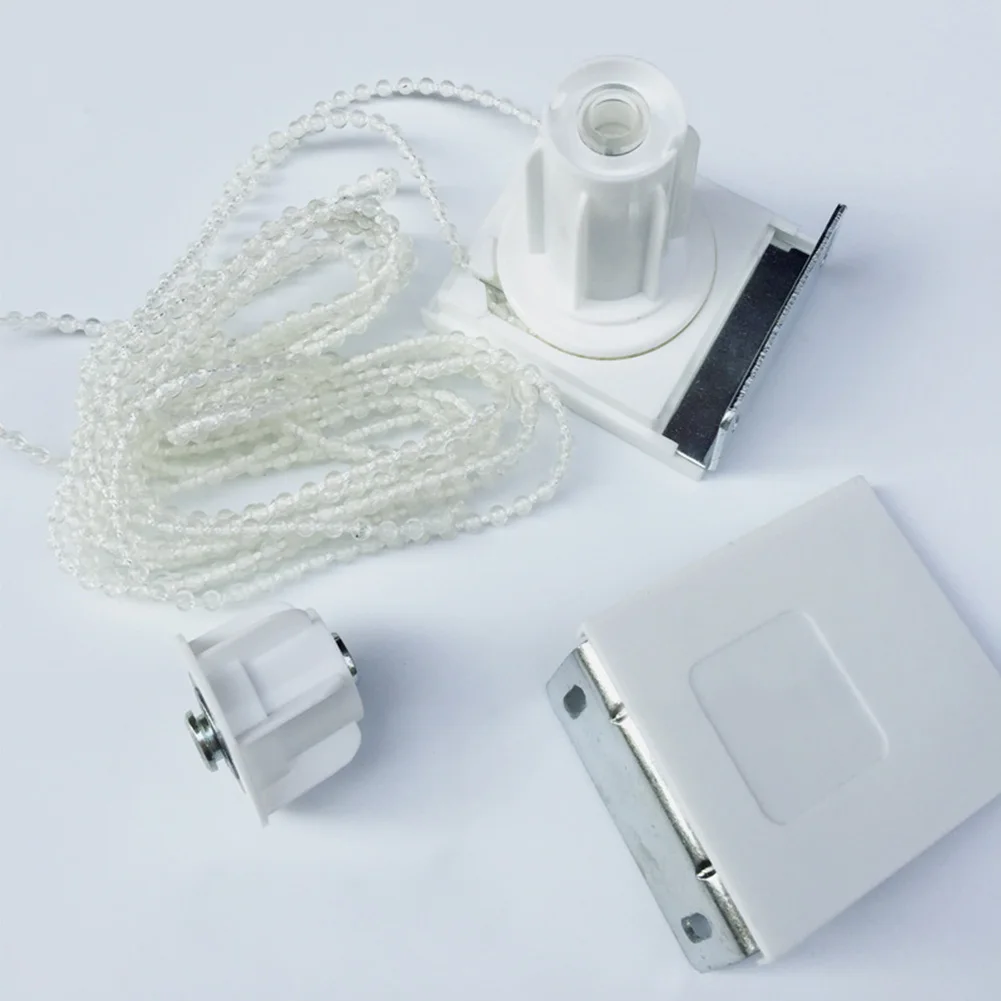 

Roller Blind Fittings Heavy Duty White Spare Kit Durable Accessories Easy Install Metal Upgrade Bracket 38mm Bead Chain