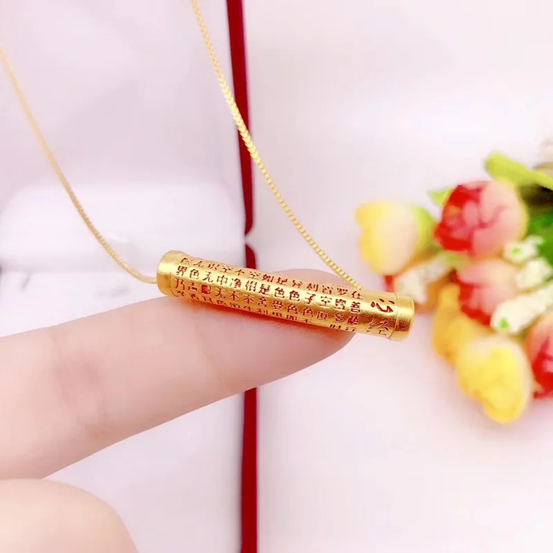 OMHXFC YM221 в европейском стиле Модная тонкая обувь для мужчин и женщин для вечеринки, дня рождения свадебный подарок XINJING слова трубка 24KT золотой кулон Шарм