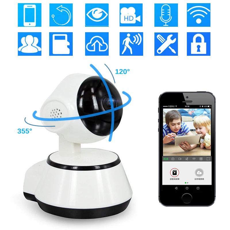 

720P Ip Camera Wifi Wireless Security Cctv Camara Ptz Surveillance Camaras De Seguridad Kamera Surveillance Camera con wifiP5074