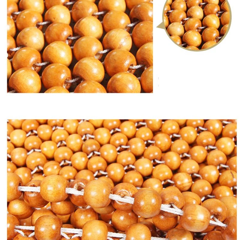 Muzhu подушка для автомобильного сиденья, деревянные бусины, стул, художественная массажная подушка, подушка для автомобильного сиденья, чехол для автомобильного сиденья, бусина, подушка красного цвета