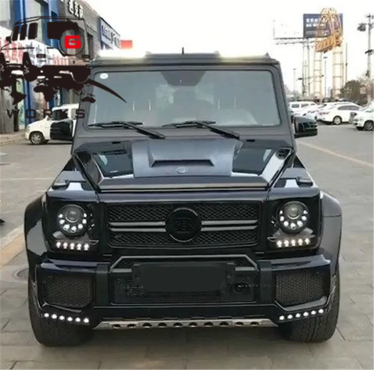 G класс светодиодные дневные ходовые огни подходит для W463 G500 G55 G63 G65 90- дневные огни серебристого и черного цвета