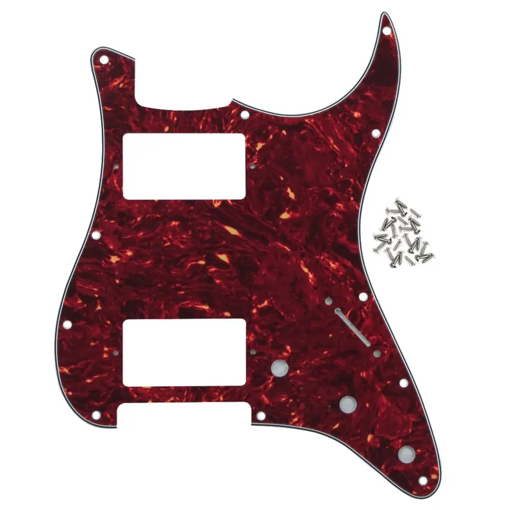 FLEOR электрогитара Pickguard HH 11 отверстий царапина пластина w/Винты для американского стандарта FD Strat Стиль Аксессуары для гитары