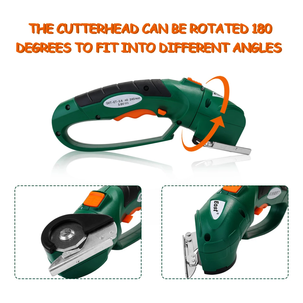 3,6 В Беспроводная электрическая машинка для стрижки электроинструментов тканевые режущие инструменты Компактные ножницы для электропроводов тканевый ковер 180 градусов вращающийся