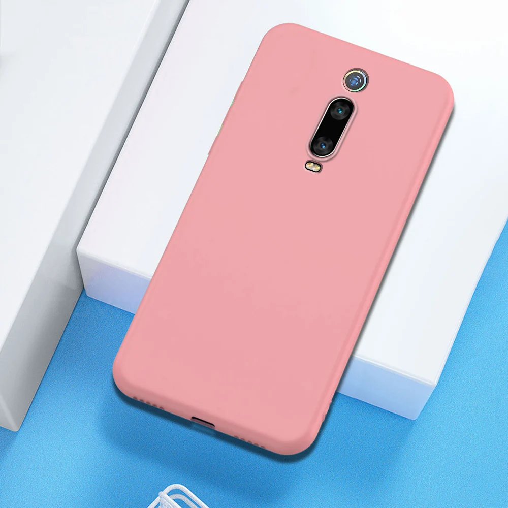 Чехол для Xiaomi mi 9T Red mi K20 Pro, Мягкая силиконовая задняя крышка для Xiaomi mi 9 8 SE Lite Red mi Note 8 7 Pro 6A 7A 8A K30 5G, чехол - Цвет: Розовый