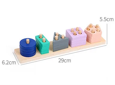 Детские игрушки деревянные игрушки Материалы montessori геометрическая форма познавательный, на поиск соответствия Игра Головоломка игрушка Ранние обучающие игрушки для детей - Цвет: Зеленый