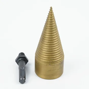 

High Speed Steel Firewood Drill Bit Woodworking HSS Drilling Bits Wood Screw Splitting Cone Driver Bits