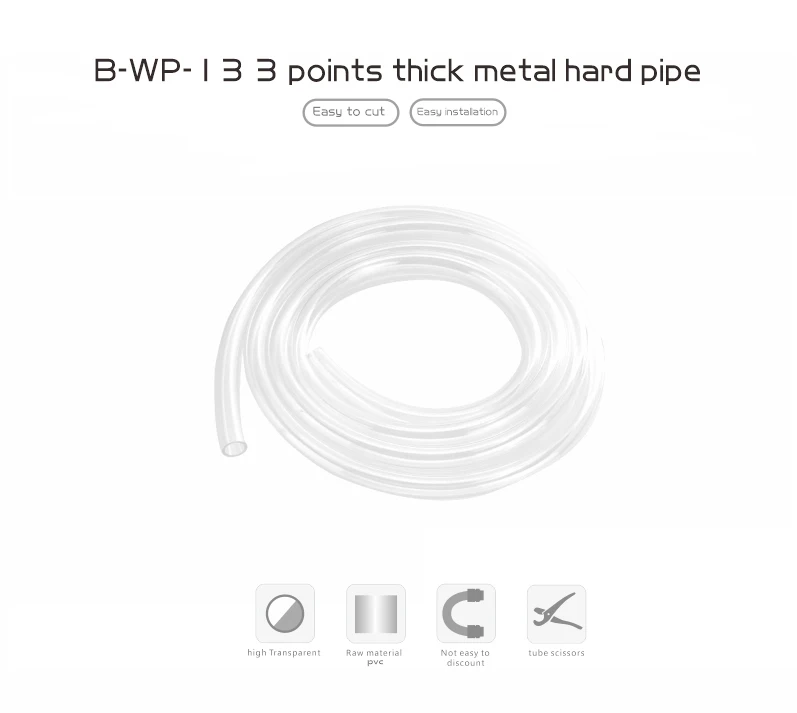 Tubo de Mangueira de Resfriamento de Água Bykski-pc B-wp13 B-wp-16 B-wp-19 1m Tubo Macio id od 10x13 mm 10x16 mm 13x19 mm - Imagem 2
