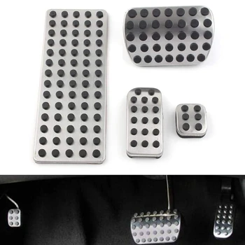 

4Pcs Car Fuel Brake Clutch Rest Footrest Pedal Pad for Mercedes Benz V Class Vito Viano Metris W639/W447 2011-2018