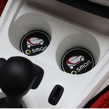 

Car Auto Water Cup Slot Non-Slip Mat Accessories For Smart 450 451 Smart 453 Fortwo Forfour Accessories Car-Styling