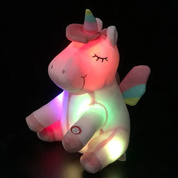 

Soft Kawaii LED Unicorn Plush Toy Stuffed Cute Lovely Animal Pillow Kids Baby Doll Birthday Gift For Children With Magical Light