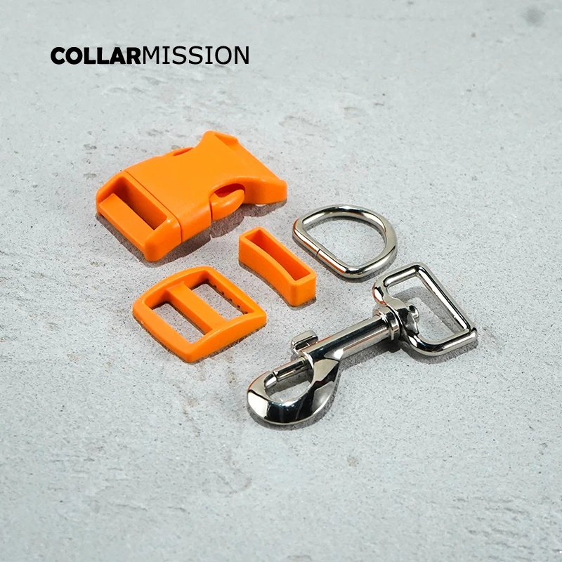 (plastic buckle+Tri-Glid+square keeper+D ring+metal dog clasp)electroplating process 25mm DIY collar accessories 17 kinds | Дом и сад