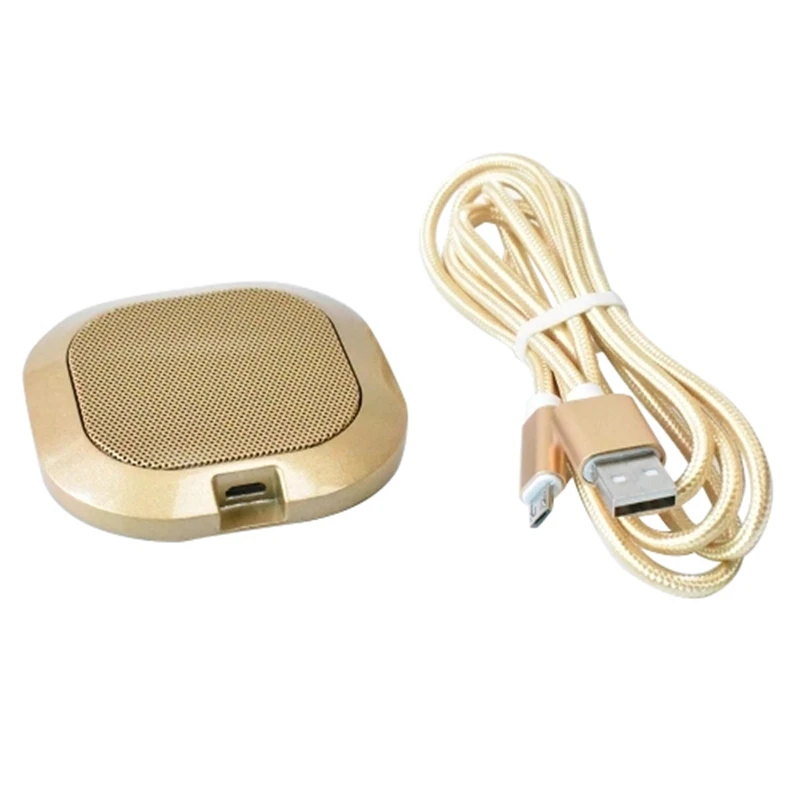 Hot 3C-Mini Portable Microphone 360-Degree Omnidirectional Microphone with 1.5M USB Cable USB Plug and Play for Video Chat Confe