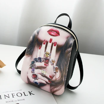 

Women's Backpack PU Leather Shoulder Schoolbag Rucksack Floral Satchel Printing Backpacks For Women 2020