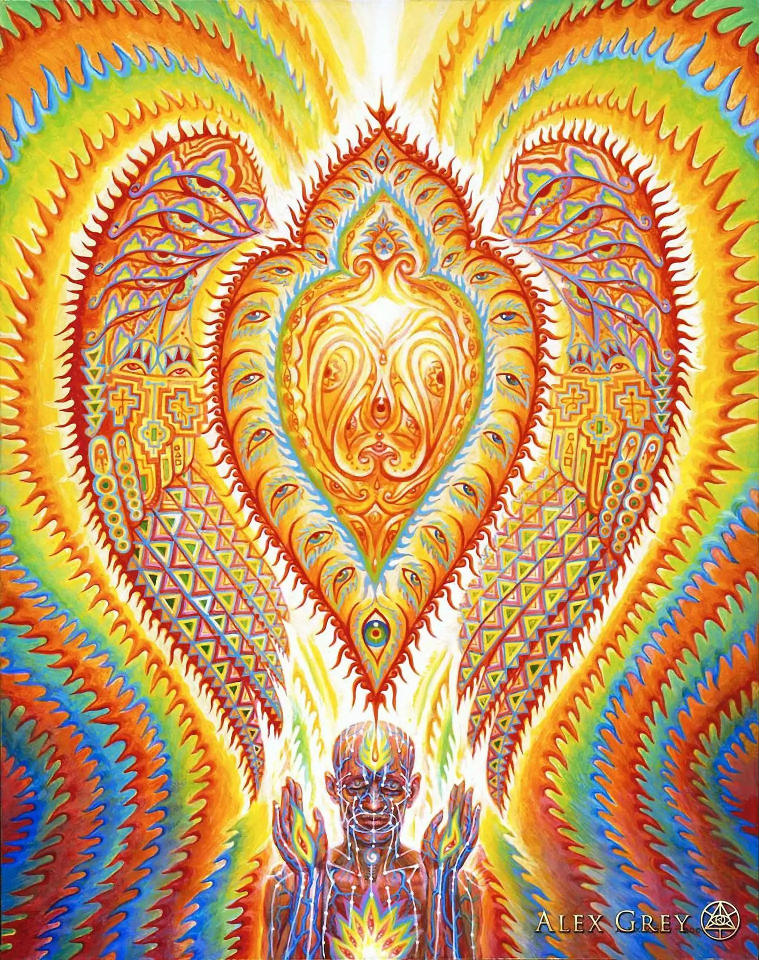 16 Trippy Alex серая абстрактная настенная живопись на холсте плакаты и печать психоделические картины декор для гостиной домашний декор - Цвет: 16