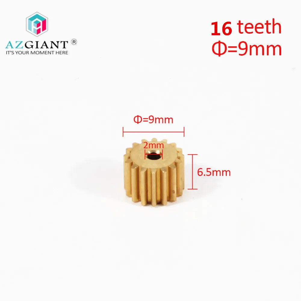 AZGIANT 1PC 8/9/10/11/12 teeth copper car motor gear for FC280 260 130 140 motor international standard universal pinion brass - Цвет: M