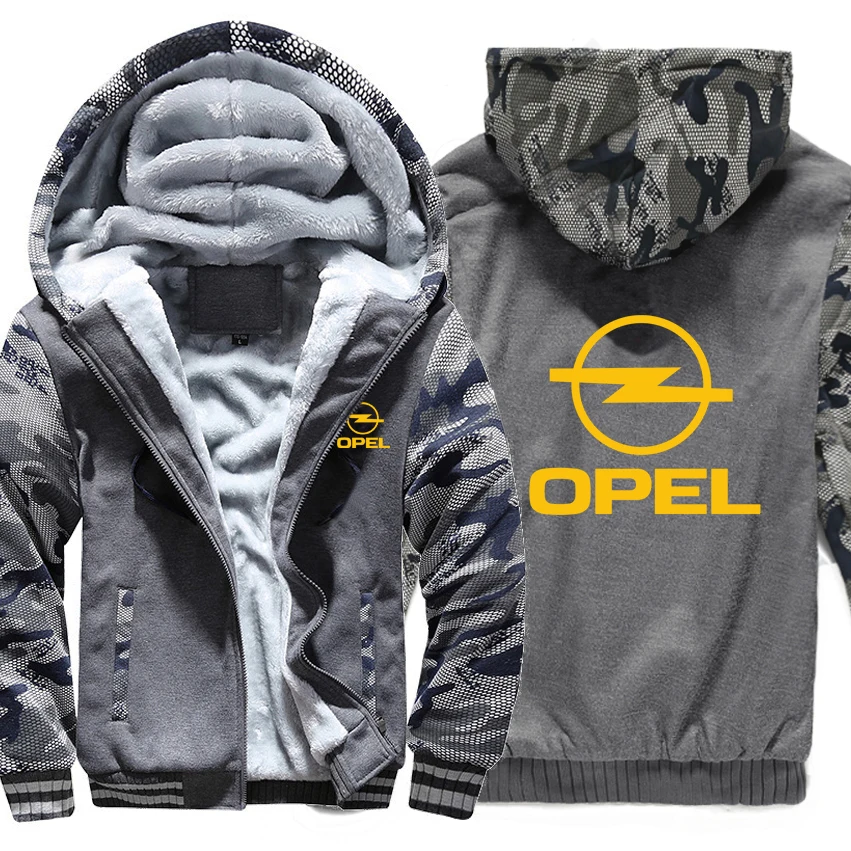 Opel толстовки зимние камуфляжные рукава куртки мужские флисовые Opel мужские толстовки