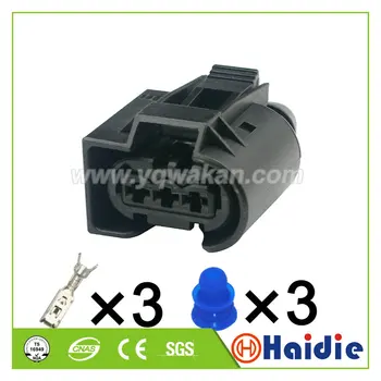 

Free shipping 2sets 3Pin female Kostal plug crankshaft sensor plug Injector Connector for Benz 22140492050