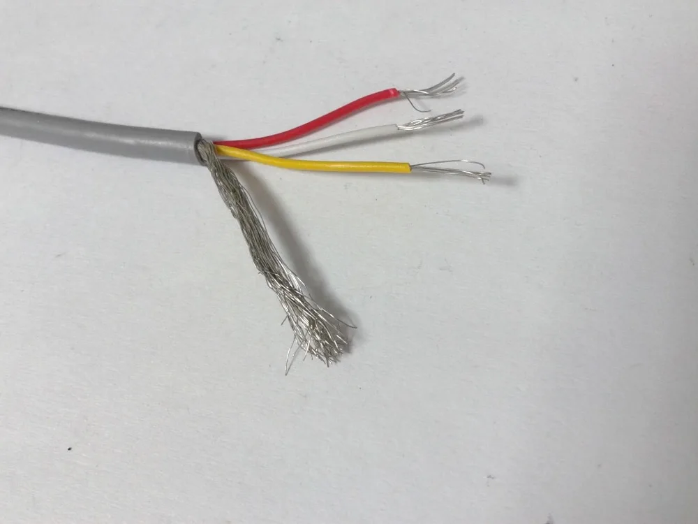 1 Катушка 300 м кабель, 28AWG, 3 ядра, щит, ПВХ кабель 300 в 80 градусов Цельсия для видео Аудио