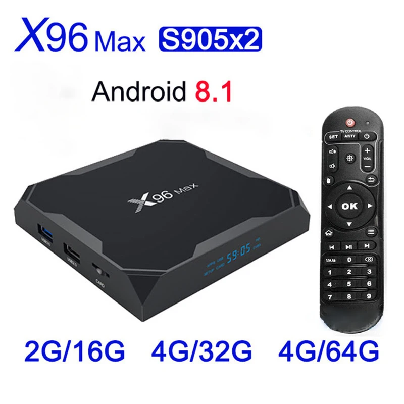 Amlogic S905X2 Smart tv Box Android 9,0 16 ГБ 32 ГБ 64 Гб WiFi Bluetooth Google Play Smart Android медиасервер телеприставка