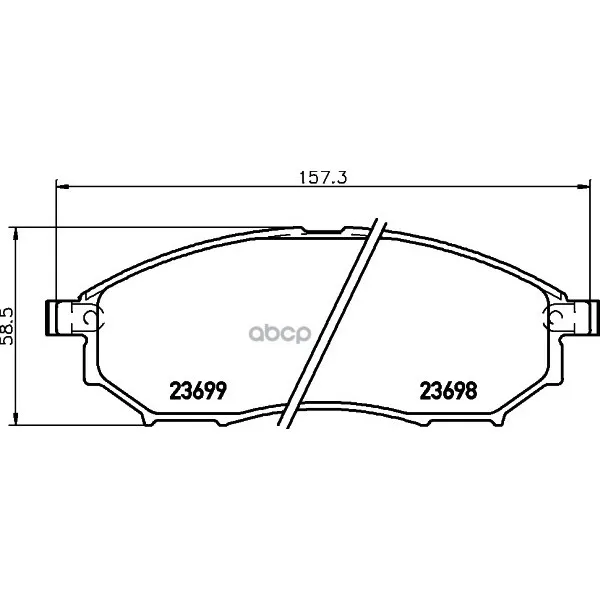 Колодки Тормозные Дисковые, Комплект Hella 8db355013141 HELLA арт. 8DB355013141