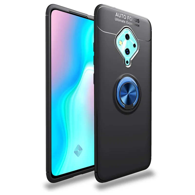 

For VIVO v17 S1 Pro Phone Case Luxury Magnetic Ring Bracket Back Cover For VIVO v17 S1 Pro Soft Silicon Stand Shockproof Casing